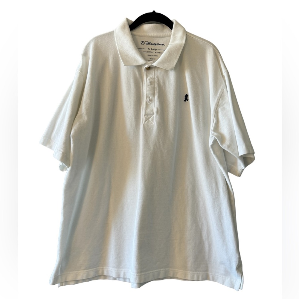 Men's White Mickey Mouse Polo Shirt